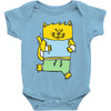 meow is running Baby Onesie