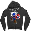 mega capt Zipper Hoodie