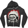 skull biker Zipper Hoodie