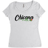 chicana with rose Women's Triblend Scoop T-shirt
