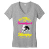 my pitbull is a sweetheart Women's V-Neck T-Shirt
