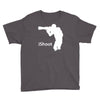 ishoot   camera photographer trained shooting funny gun photo gift tee Youth Tee