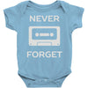 retro and vintage cassette humor Baby Onesie