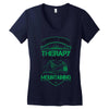 I Don't Need Therapy Just to Go Mountaining Women's V-Neck T-Shirt