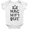 Magnifique With Crown Baby Bodysuit