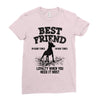 Best Friend Doberman Ladies Fitted T-Shirt