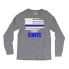i don't kneel   patriotic stand for the flag, kneel for the dead Long Sleeve Shirts