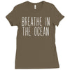 breath in the ocean Ladies Fitted T-Shirt