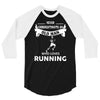 who loves running 3/4 Sleeve Shirt