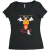 black meowgic Women's Triblend Scoop T-shirt