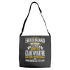 grumpy old crane operator Adjustable Strap Totes
