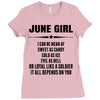 Super June Girl Ladies Fitted T-Shirt
