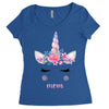 birthday unicorn family series mom Women's Triblend Scoop T-shirt