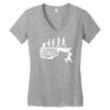 climbing evolution Women's V-Neck T-Shirt