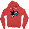 jose sharks youth Zipper Hoodie