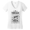Vintage Aged To Perfection 1947 Women's V-Neck T-Shirt