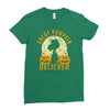 great pumpkin believer Ladies Fitted T-Shirt
