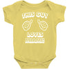 this guy loves miami Baby Onesie