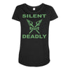 silent but deadly Maternity Scoop Neck T-shirt