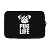 pug life dog tee new Laptop sleeve