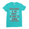 adapt or die encoded (white) Ladies Fitted T-Shirt