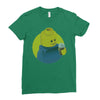 ugly lego drink coffee Ladies Fitted T-Shirt