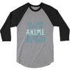care about anime and two real people girls 3/4 Sleeve Shirt