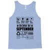 Born In September Tank Top