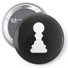 Chess King and Pawn Pin-back button
