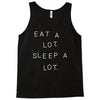 eat a lot sleep a lot Tank Top