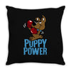 puppy power Throw Pillow