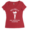hillbilly hog wrestling champ  funny  comic wrestling redneck Women's Triblend Scoop T-shirt