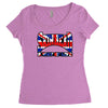skinhead union jack, ideal birthday gift or present Women's Triblend Scoop T-shirt