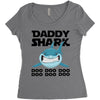 Daddy Shark Doo Doo Doo Women's Triblend Scoop T-shirt