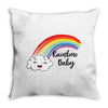 Rainbow Baby Throw Pillow