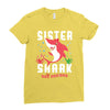sister shark doo doo doo family matching Ladies Fitted T-Shirt