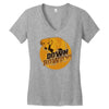 down rowdy the dog Women's V-Neck T-Shirt