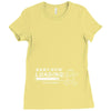 baby now loading funny ladies Ladies Fitted T-Shirt
