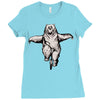 balance bear Ladies Fitted T-Shirt