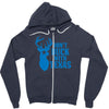 don't buck with texas funny Zipper Hoodie