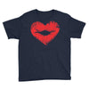 lip print heart Youth Tee
