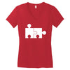 rude jigsaw ideal birthday present or gift Women's V-Neck T-Shirt
