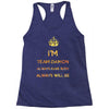 team damon salvatore Racerback Tank