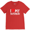 i love my boyfriend V-Neck Tee