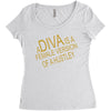 a diva Women's Triblend Scoop T-shirt