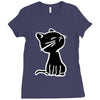 cat2 Ladies Fitted T-Shirt