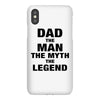 Dad The Man The Myth The Legend - Son Of A Legend Family Matching iPhoneX