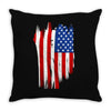 sa distress flag cool american Throw Pillow