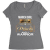 march  girl is a perfect combination of princess and warrior Women's Triblend Scoop T-shirt