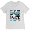 IF MOTHER IN LAW CAN'T FIX IT THAN NO ONE CAN FIX IT V-Neck Tee